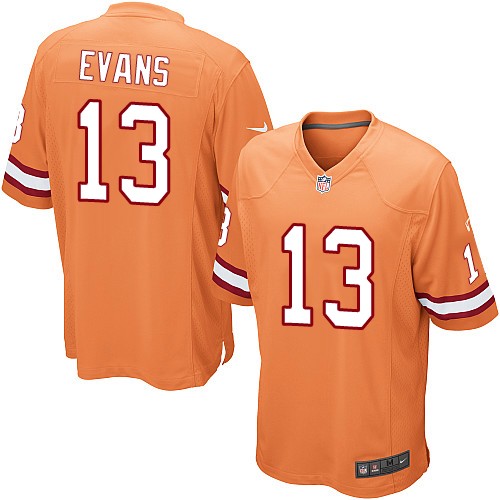 Men's Limited Mike Evans Nike Jersey Orange Alternate - #13 NFL Tampa Bay Buccaneers